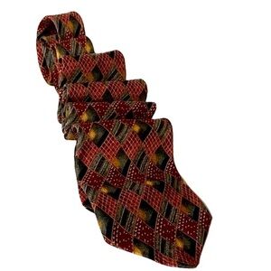 Arden Cravat Tie Italian Silk Woven USA 70s Tipt Bar Slip Stitch 63" X 3.75" NWT